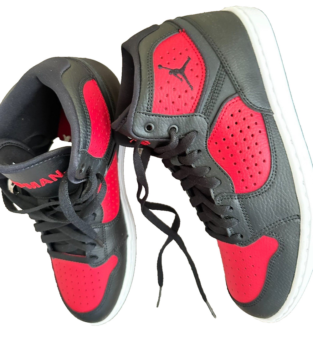 Nike Air Jordan Access Basketball Shoes Black Red White Men Size 8 New With Box